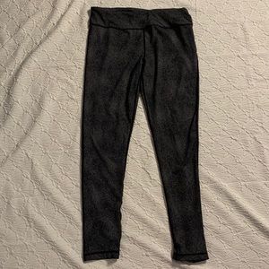 Black and Gray patterned leggings
